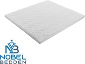 Nobel Deluxe - Topmatras - 160x200 - Topper Matras HR Koudschuim - Hybrid - Topdekmatras - 7cm - Afritsbaar Wasbaar Tijk - Orthopedisch Purschuim - 4 Seizoens Topper Hotel XL - Anti Bacterieel - Gratis Retour