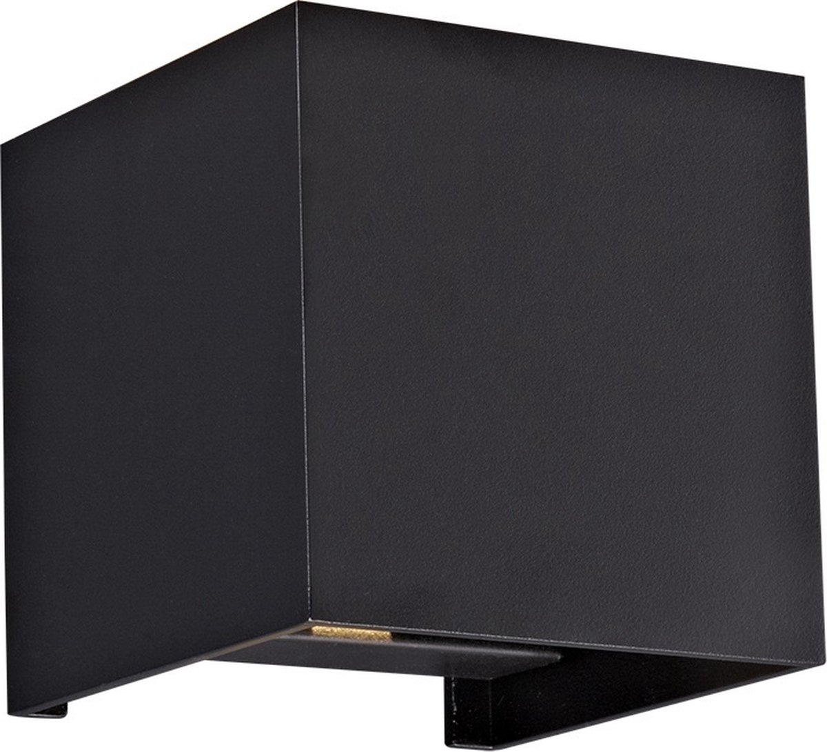 Koto wandlamp zwart, G9-fitting (excl. lichtbron, max 40W), IP20, 1 lichtpunt, 96,8 x 96,8 x 96,8 mm