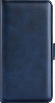 Mobigear Telefoonhoesje geschikt voor OnePlus Nord CE 2 Hoesje | Mobigear Slim Magnet Bookcase Portemonnee | Pasjeshouder voor 3 Pasjes | Telefoonhoesje voor Pinpas / OV Kaart / Rijbewijs - Blauw