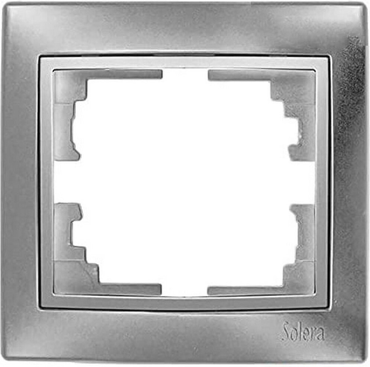 Rahmen fur 1 Element, Silber, 83 x 81 x 10 mm