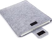 Sara Shop - SoftTouch Laptophoes 13 inch - Macbook / IPad / Thinkpad - Sleeve met sluiting - MacBook Pro 15 inch case - Grijs