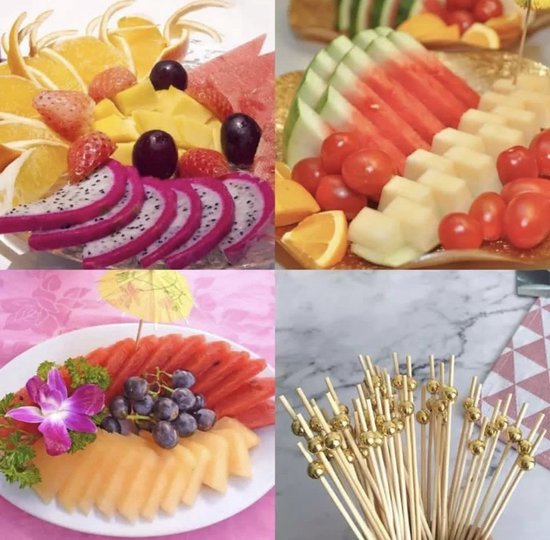 Set 12 Cocktailprikkers Fruit (12 cm