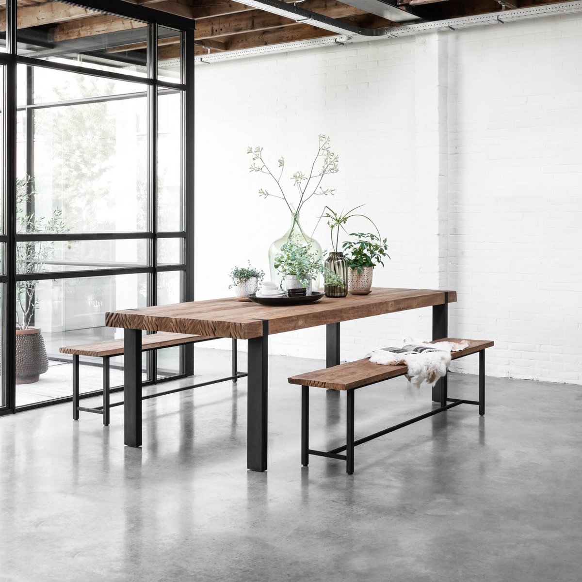 DTP Home Eettafel Cavallo - 250x100cm - naturel Bruin