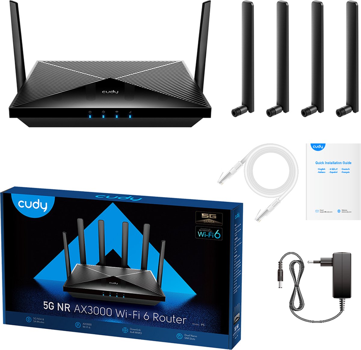 Cudy AX3000 Wi-Fi 6 5G CPE Mesh Router – foto 2