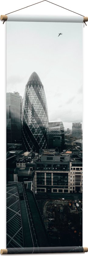 Textielposter - Uitzicht van een Stad - Verenigd Koninkrijk - 40x120 cm Foto op Textiel