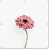 Tuindoek Bloemen - Roze - Natuur - Wit - Plant - 100x100 cm
