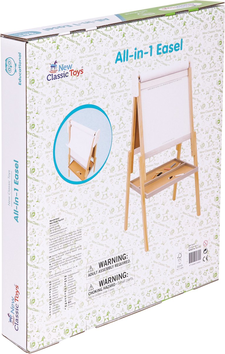 New Classic Toys Tableau enfant pieds tout-en-un bois multicolore