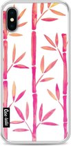 Casetastic Softcover Apple iPhone X - Pink Bamboo Pattern