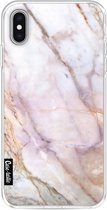 Casetastic Apple iPhone XS Max Hoesje - Softcover Hoesje met Design - Pink Marble Print