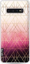 Casetastic Softcover Samsung Galaxy S10 Plus - Pink Ombre Triangles