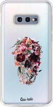 Casetastic Samsung Galaxy S10e Hoesje - Softcover Hoesje met Design - Transparent Skull Print
