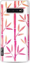 Casetastic Softcover Samsung Galaxy S10 Plus - Pink Bamboo Pattern