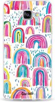 Casetastic Samsung Galaxy A5 (2016) Hoesje - Softcover Hoesje met Design - Sweet Candy Rainbows Print