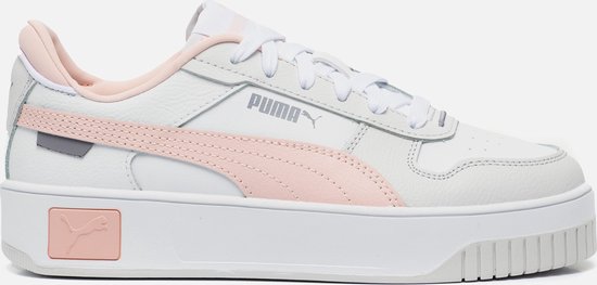 PUMA Carina Street Dames Sneakers - Wit/Lichtroze - Maat 38