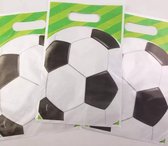 Akyol - Uitdeelzakjes Voetbal | 10 stuks | Traktatie zakjes voor Uitdeelcadeautjes | Uitdeelzakjes Kinderfeestje | Kinderen | Cadeau