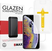 BMAX Screenprotector geschikt voor iPhone XS met applicator - Gehard glas - Tempered glas - Apple screenprotectors - Telefoonglaasje - Beschermglas - Glasplaatje - Screensaver - Screen protector - Glas screenprotectors - Case Friendly