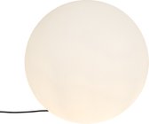 QAZQA nura - Moderne Vloerlamp | Staande Lamp - 1 lichts - H 74.7 cm - Wit - Buitenverlichting