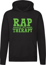 Rap is my therapy | rapmuziek | muziek | hiphop | Unisex | Trui | Hoodie | Sweater | Capuchon
