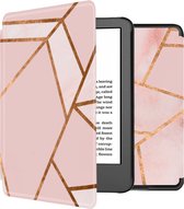 iMoshion Ereader Cover / Hoesje Geschikt voor Amazon Kindle (2022) 11th gen - iMoshion Design Slim Hard Case Bookcase - Roze / Pink Graphic