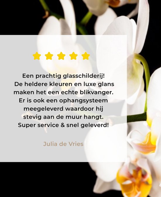 MuchoWow® Glasschilderij 120x80 cm - Schilderij acrylglas - Orchidee - Bloemen - Planten - Botanisch - Foto op glas - Muurdecoratie woonkamer - Wanddecoratie slaapkamer - Schilderijen