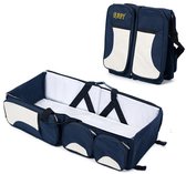 Decopatent® Bébé - Decopatent - Lit de voyage pour bébés et tout-petits - Lit de voyage pliable - Lit de voyage avec matelas - Sac de voyage - Blauw