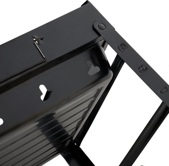 Decopatent® Portable Houtskool Barbecue - Grilloppervlak (LxB) 43 x 27 cm - Inklapbaar - Zwart van Decopatent® — afbeelding 3