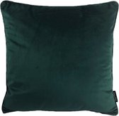 Sierkussen Velvet Piped Intens Groen | 45 x 45 cm | Velvet/Polyester