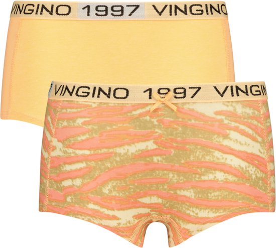 Vingino Meisjes 2-Pack Hipster Light Neon Orange 134/140