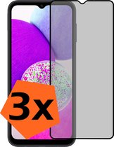 Screenprotector Geschikt voor Samsung A14 Screenprotector Privacy Bescherm Glas - Screenprotector Geschikt voor Samsung Galaxy A14 Privacy Screenprotector Tempered Glass - 3 PACK