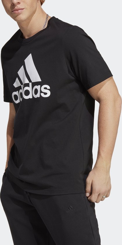 adidas Sportswear Essentials Big Jersey Big Logo T-shirt - Heren - Zwart- XL