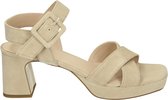 Red Rag 78560 - Sandalen met hak - Kleur: Wit/beige - Maat: 39