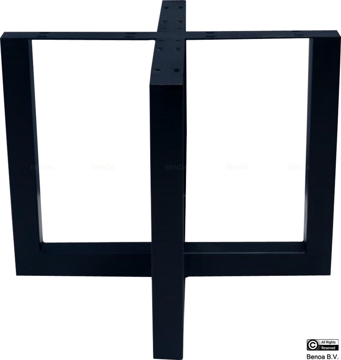 Onderstel Eettafel Zwart (2 delen)