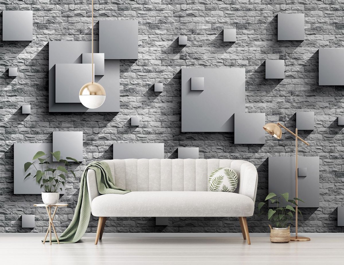 Fotobehang Zwarte ballen in 3d tunnel N° u63734 - Online Shop