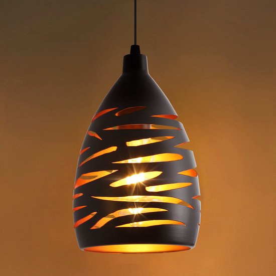 Éclairage de suspension LED moderne, lustre industriel en creux sculpté, lampe  de... | bol