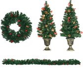 HOMCOM Set de décoration de Noël avec éclairage LED 830-529V00