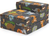 Kids Opvouwbare Matras - Logeermatras Opvouwbaar - Zetelbed - Kinderen Vouwmatras - Kinder Opvouwbaar Matras 1 Persoons - Logeerbed voor Kinder