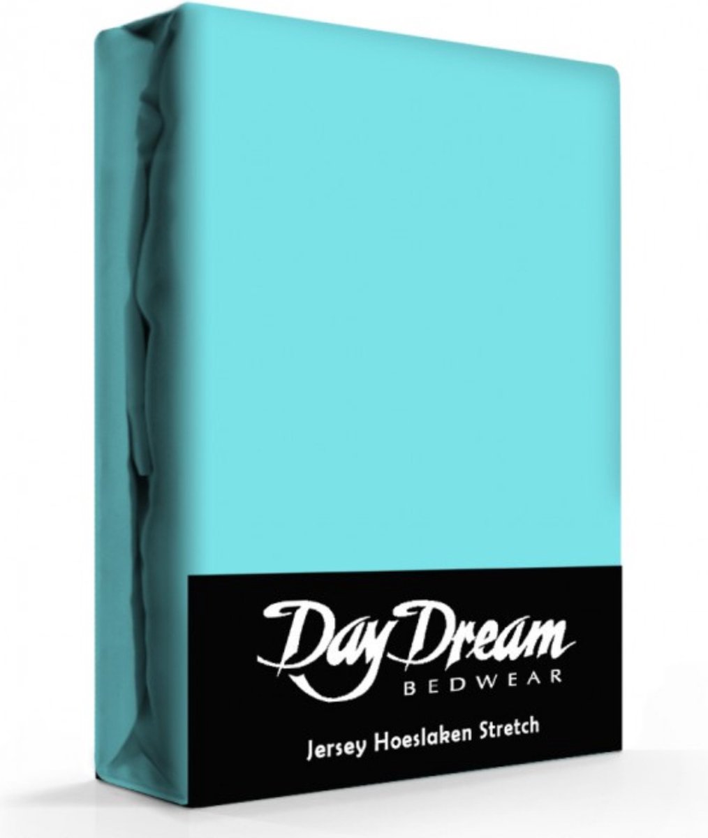Day Dream Jersey Hoeslaken Aqua-190 x 220 cm - Day Dream