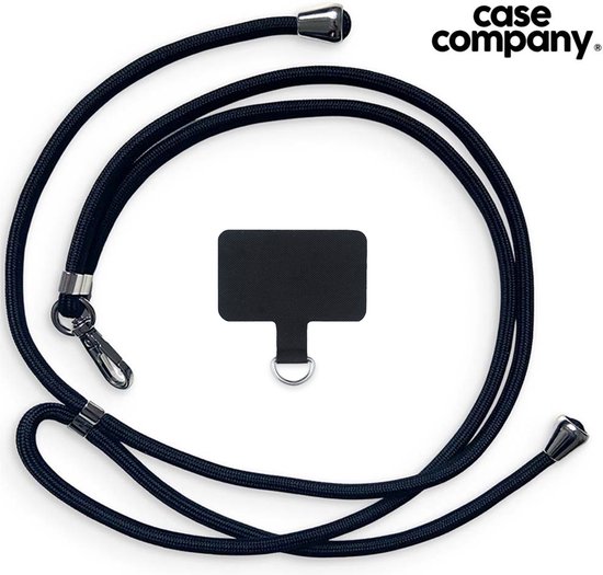 Case Company® - Coque Google Pixel 6a avec cordon - King Black - Coque pour téléphone avec cordon Zwart - Protection sur tous les côtés et sur le bord de l'écran