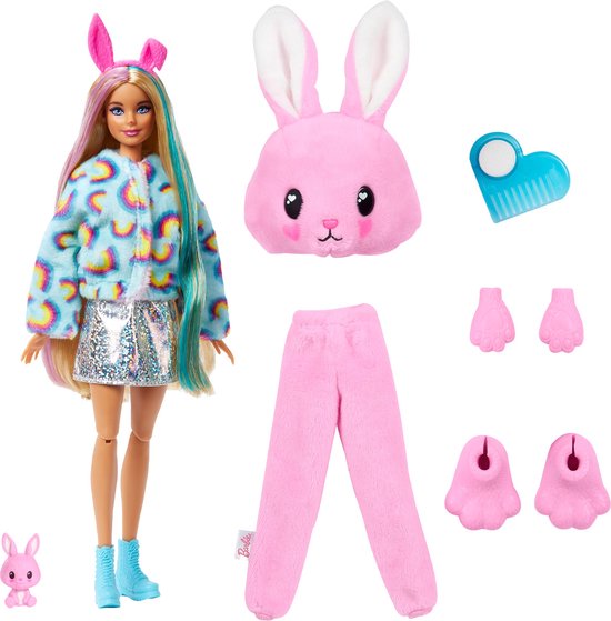 knoop alleen Machtigen Barbie Cutie Reveal Doll 1 - Konijn - Barbiepop | bol.com