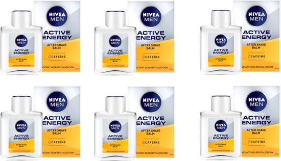 Nivea Men Active Energy 2-in-1 Aftershave Balsem - 6x100ml - Voordeelverpakking