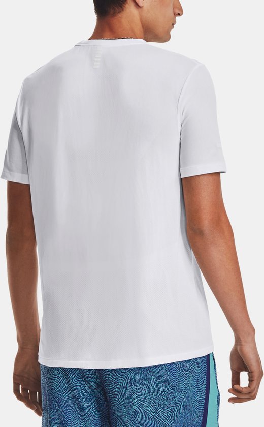 Under Armour - T-shirt sans couture Stride blanc.