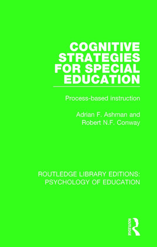 Foto: Routledge library editions psychology of education cognitive strategies for special education