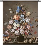 Wandtapijt - wandkleed - Stil leven fruit met bloemen Balthaser - 150 x 185 cm