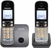 Panasonic KX-TG6812FRB DECT-telefoon Nummerherkenning Zwart, Zilver telefoon