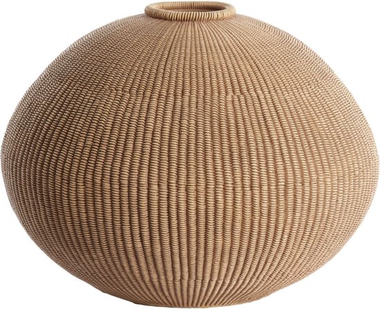 Light & Living Vaas Phylia - Crème - 38cm - Synthetisch-Kunststof