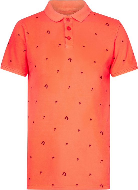 Petrol Industries - Polo Homme All-over imprimé - Rouge - Taille L
