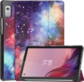 Case2go - Tablet Hoes geschikt voor Lenovo Tab M9 - Tri-Fold Book Case - Galaxy