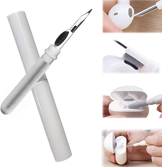 Kit de nettoyage pour AirPods / AirPods Pro - Stylo de nettoyage pour écouteurs Bluetooth et étui de chargement - Stylo de nettoyage pour Samsung Galaxy Buds, EarBuds et autres casques Bluetooth