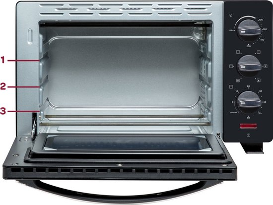 Princess 112759 Heteluchtoven - 55 liter vrijstaande oven - 2000 Watt