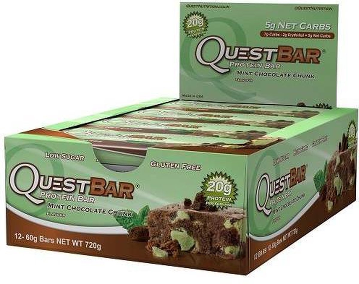 Quest Nutrition Quest Bar, Mint Chocolate Chunk 12 bars